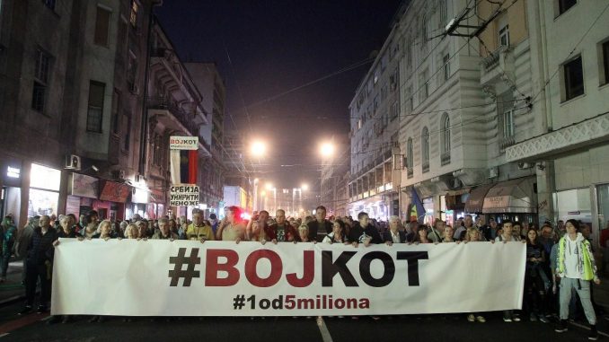 Protest "1 od 5 miliona" u Beogradu: Podrška Obradoviću i svim uzbunjivačima 4