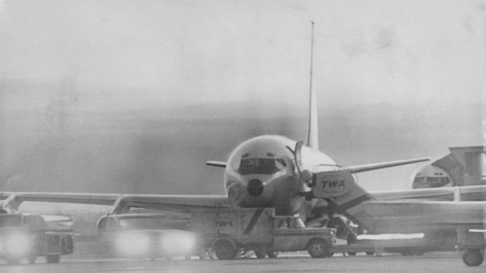 TVA85, jedan od bučnijih Boing 707 aviona, tokom otmice