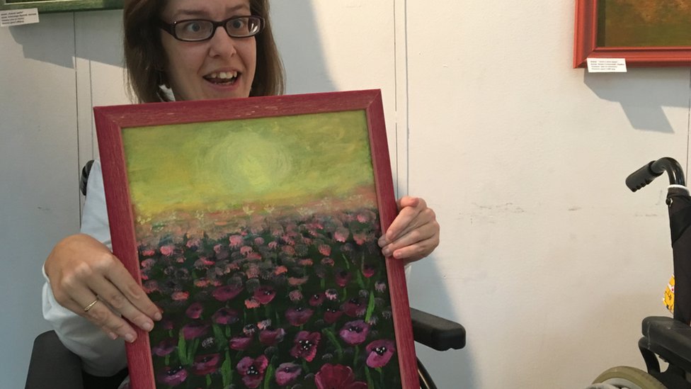 „Bojama obojen svet“ - likovna dela ljudi obolelih od cerebralne i dečije paralize 2 Bojana Slavković