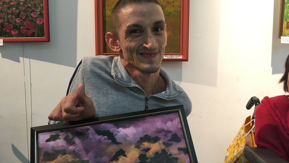 „Bojama obojen svet“ - likovna dela ljudi obolelih od cerebralne i dečije paralize 6 Miloš Drakula