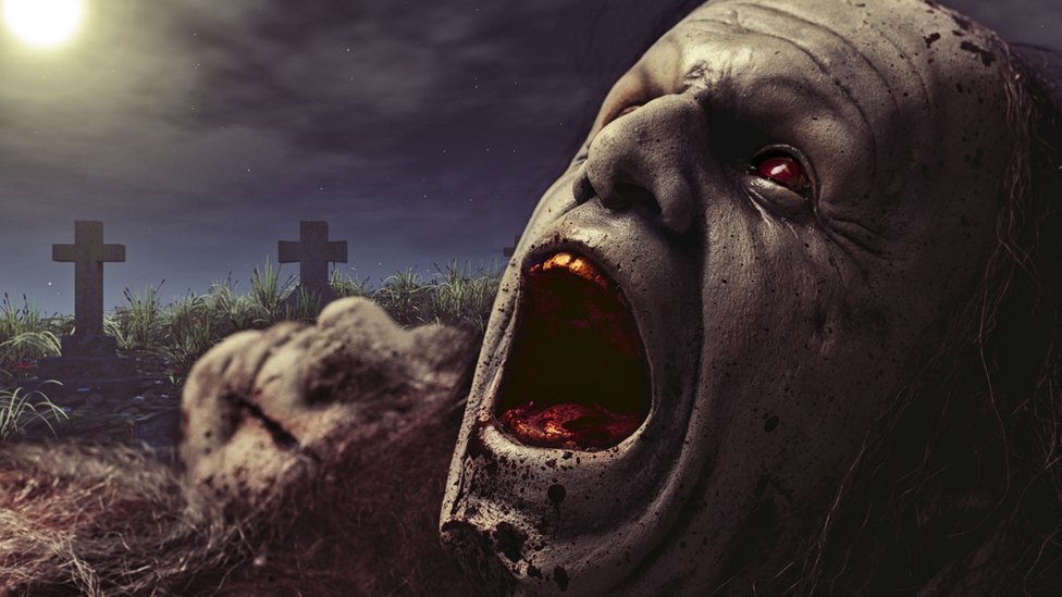 Noć veštica: Nemirni pokojnici - šta znamo o srednjovekovnim zombijima 8 Golova mertveca, vыlezaющego iz mogilы