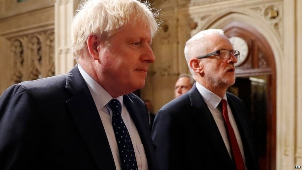Kraljičin govor: Borba protiv kriminala, zdravstvo i očuvanje životne sredine 5 Boris Johnson and Jeremy Corbyn