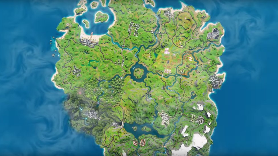 the new map in Fornite
