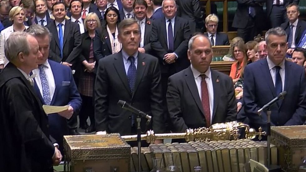 EU i Bregzit: Rok za izlazak Britanije odložen do 31. januara, poslanici opet odbili Džonsona 1 MPs announcing the result of the vote