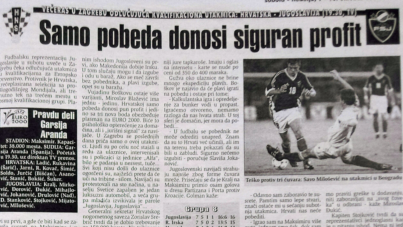 Kako su izgledali mečevi jugoslovenskih i hrvatskih fudbalera pre dve decenije? 1