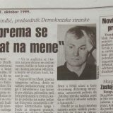 Zoran Đinđić pre 20 godina naslutio atentat na njega 6