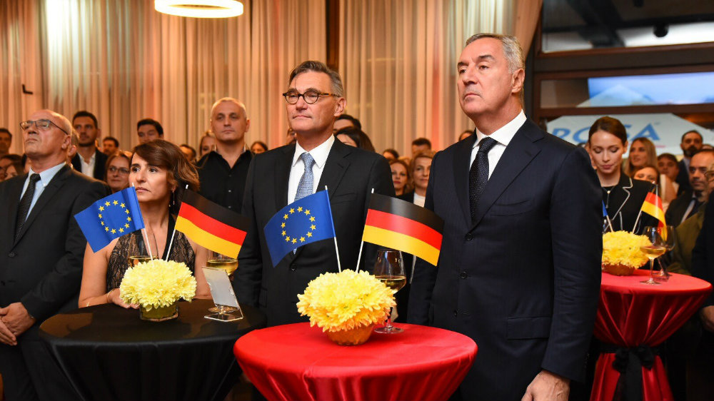 Đukanović na prijemu povodom Dana nemačkog ujedinjenja 1