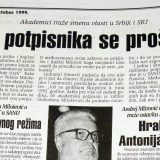 Kako su akademici pre 20 godina tražili smenu vlasti u Srbiji i SRJ? 15