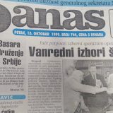 Opozicija pre 20 godina zatražila hitne parlamentarne izbore 9