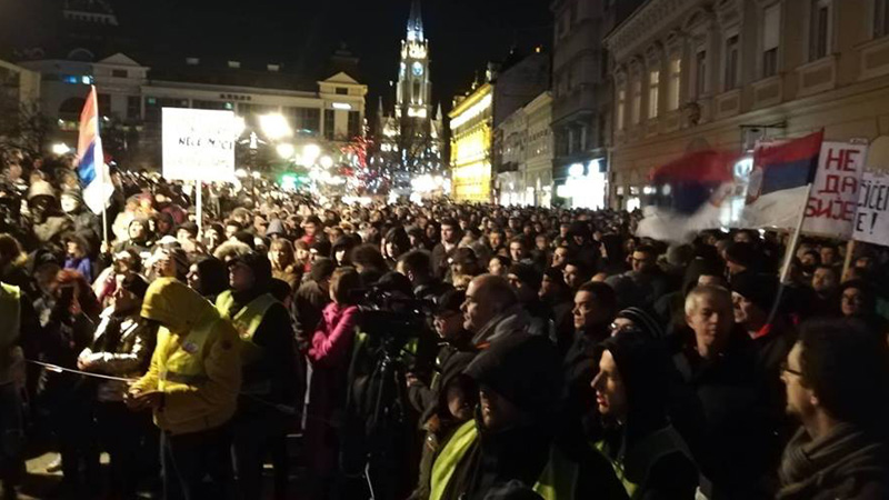 Nakon višemesečne pauze održan protest u Novom Sadu 1