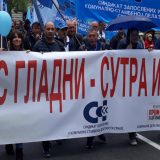 Protest komunalaca 7. novembra ispred Vlade 12