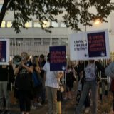 Protest ispred Centralnog zatvora zbog hapšenja uzbunjivača iz Krušika 6