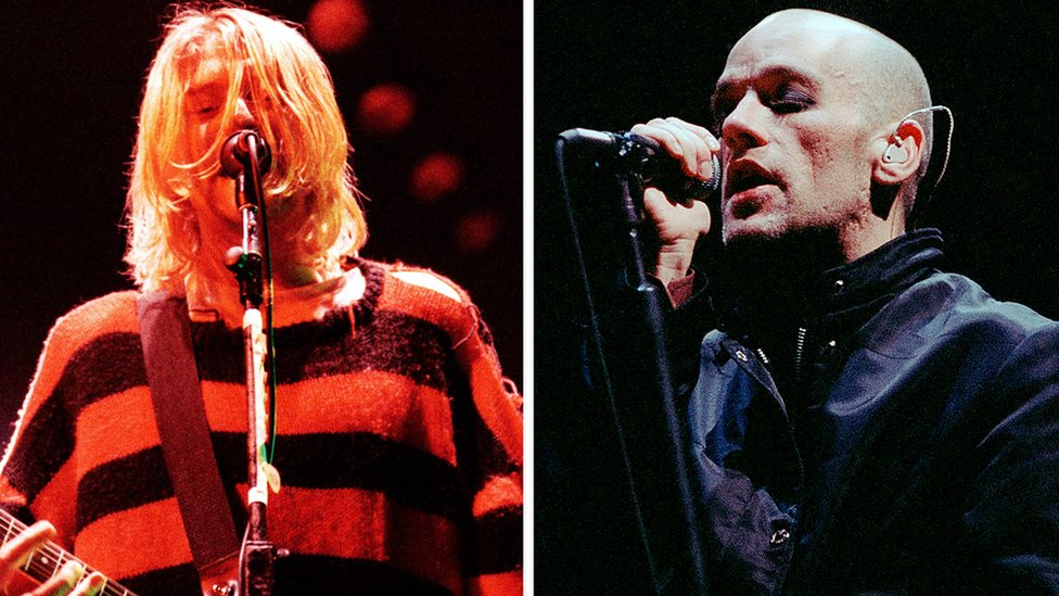 REM se priseća albuma „Monster“: 'Nismo želeli da postanemo majmun koji pleše' 3 Kurt Cobain and Michael Stipe