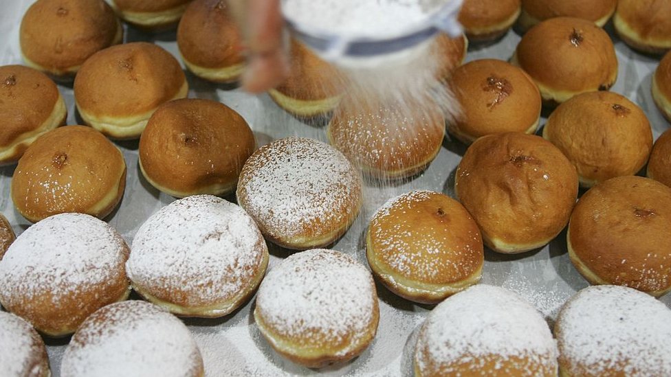 Deep-fried sugar-coated doughnuts