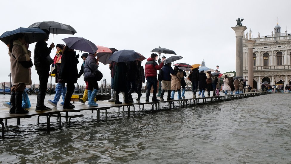 trg svetog marka venecija poplava