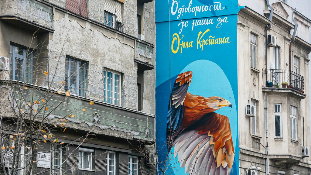 Na Dorćolu osvanuo mural posvećen orlu krstašu 1