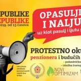 "Opasulji se i naljuti" protestno okupljanje penzionera na Trgu republike 29. novembra 14
