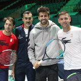 Pike i Kosta posetili trening Dejvis kup tima Srbije u Madridu 15