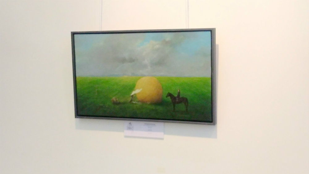 Najbolja slika “Predskazanje“ na bijenalu u čast Milene Pavlović Barili 1