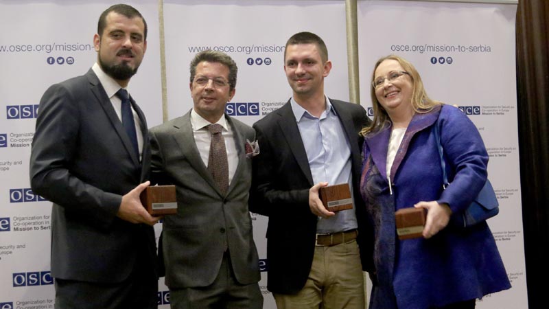Bojanu Cvejiću uručeno priznanje OEBS-a „Ličnost godine“ 1