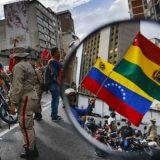 Pristalice Socijalističke partije u Venecueli na ulicama u znak podrške Moralesu 15