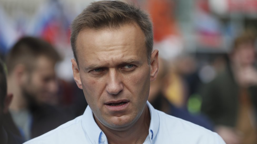 Aleksej Navaljni na protestu 20. jula u Moskvi