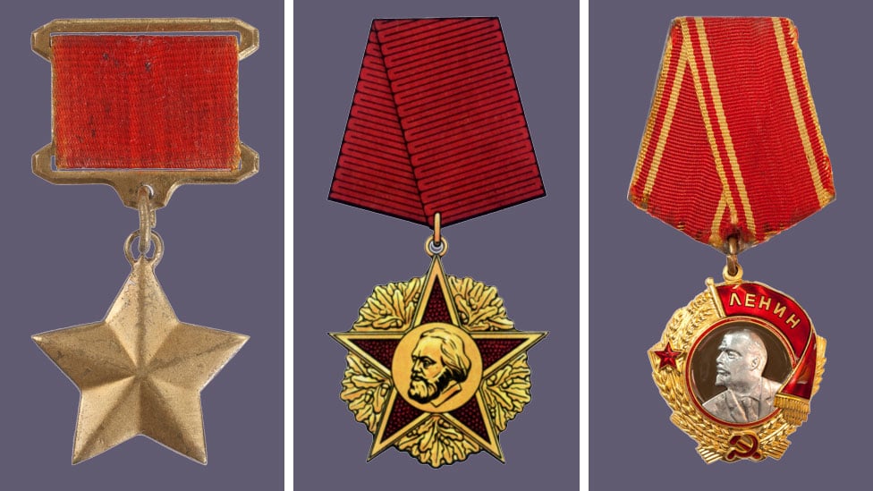 Soviet medals similar to those stolen