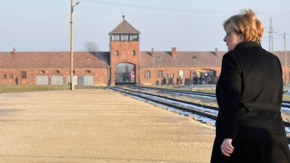 Mrs Merkel at Auschwitz-Birkenau