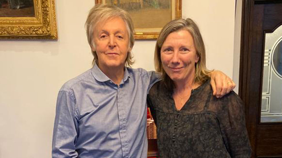 Sir Paul McCartney with Radio 4's Sarah Montague