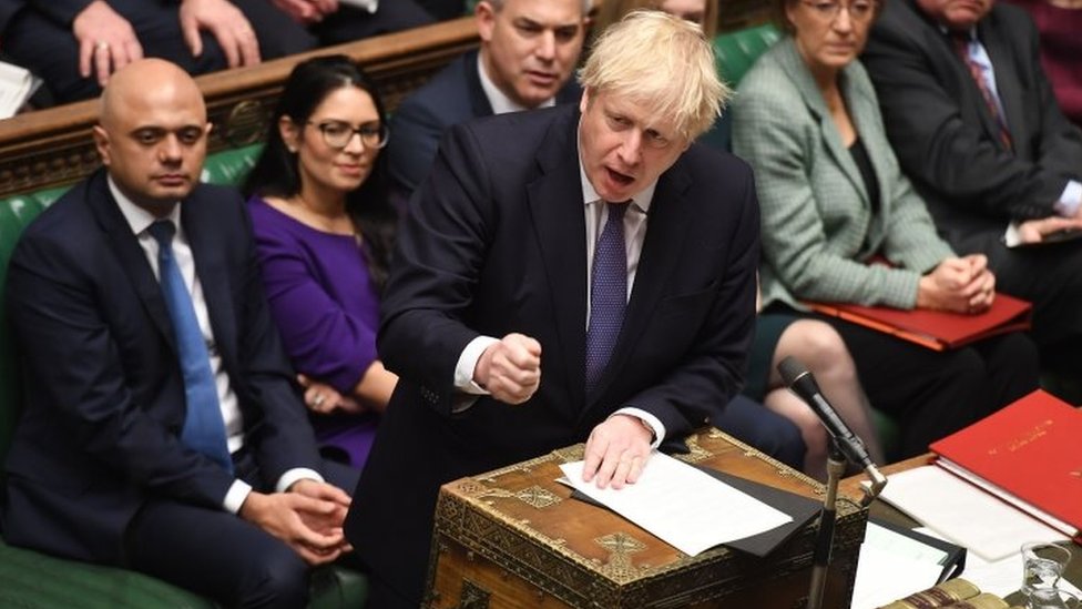 Bregzit: Džonsonova pobeda - Britanija 31. januara napušta EU 1 Boris Johnson in the Commons