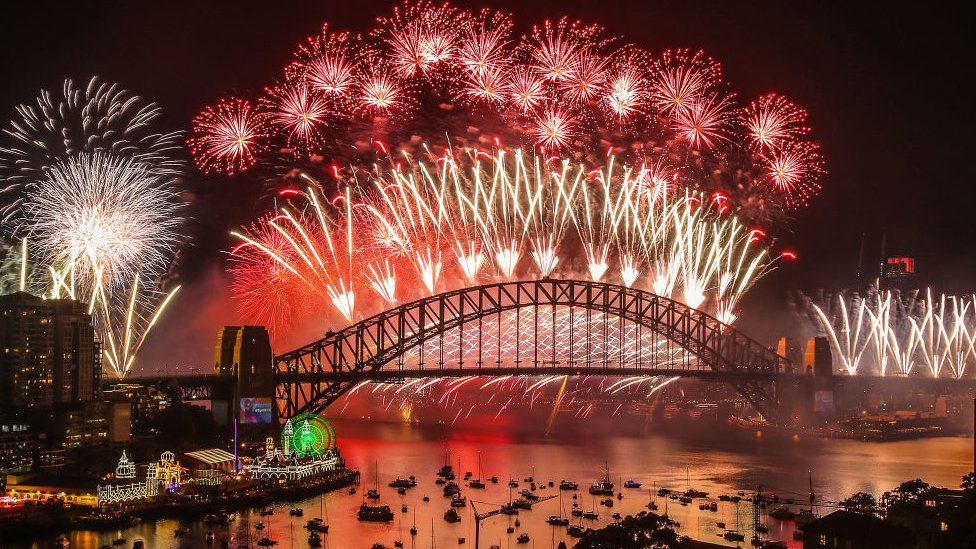 Sydney's New Year fireworks in 2018