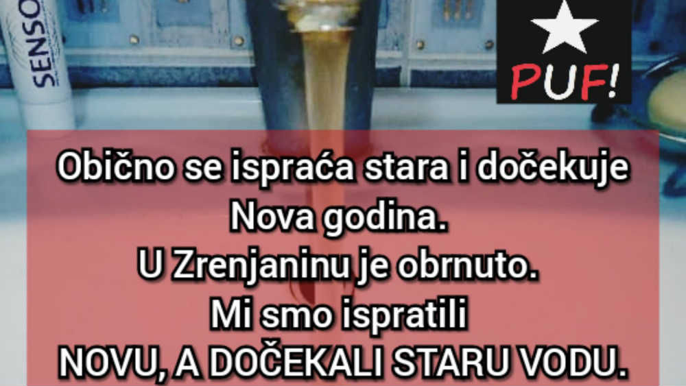 I ovu godinu Zrenjanin završava bez ispravne pijaće vode 1