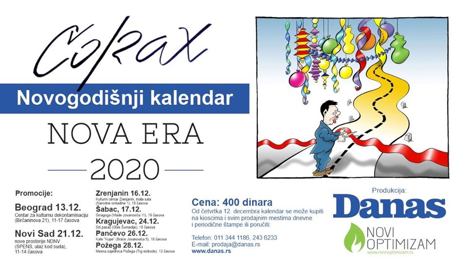 Koraksov kalendar u prodaji od 12. decembra 2
