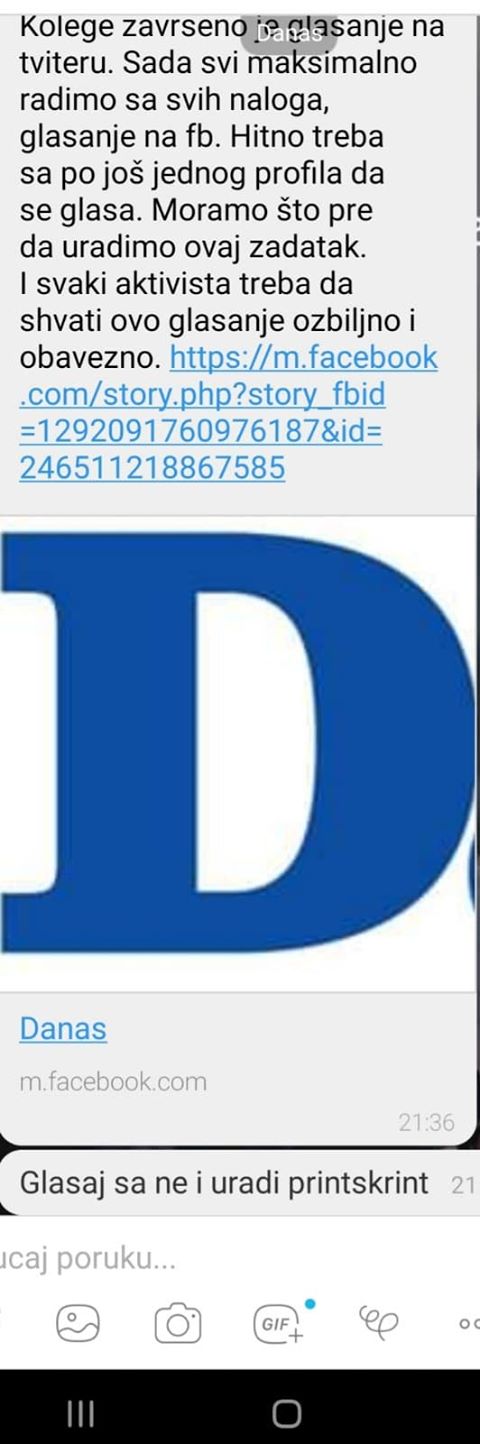 Kako aktivisti SNS glasaju po nalogu u anketama Danasa (FOTO) 2