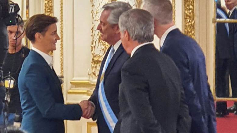 Brnabić prisustvovala inauguraciji predsednika Argentine 1