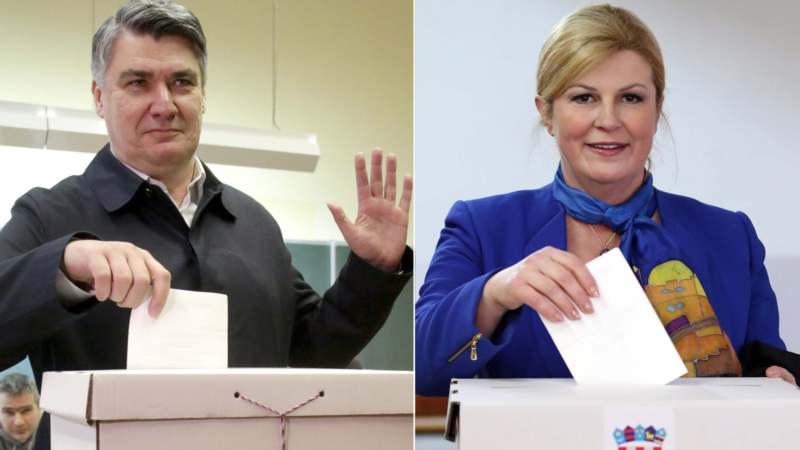 Milanović i Grabar Kitarović u drugom krugu za izbor predsednika Hrvatske 1