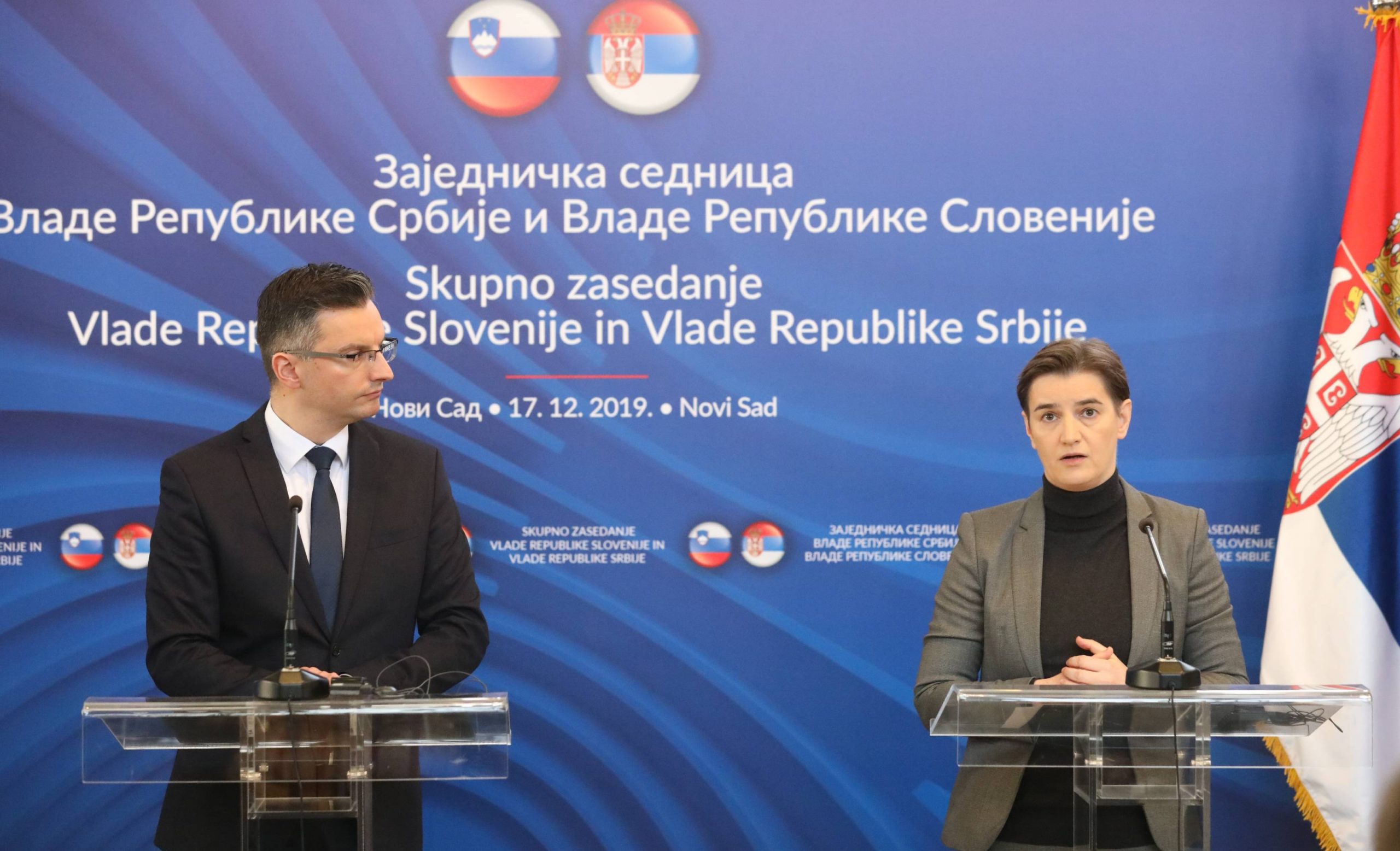 Zajednička sednica vlada Slovenije i Srbije održana u Novom Sadu 1