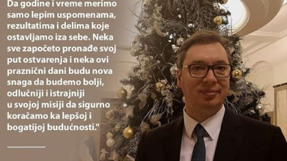 Vučić čestitao Novu godinu građanima na Instagramu 1