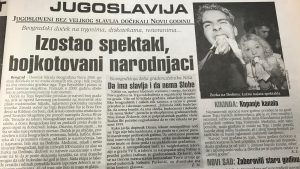 Šta je rekao Milošević u novogodišnjem obraćanju 2000. godine? 2