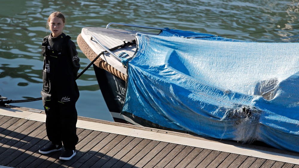 Greta Tunberg stigla brodom preko Atlantika u Lisabon 1