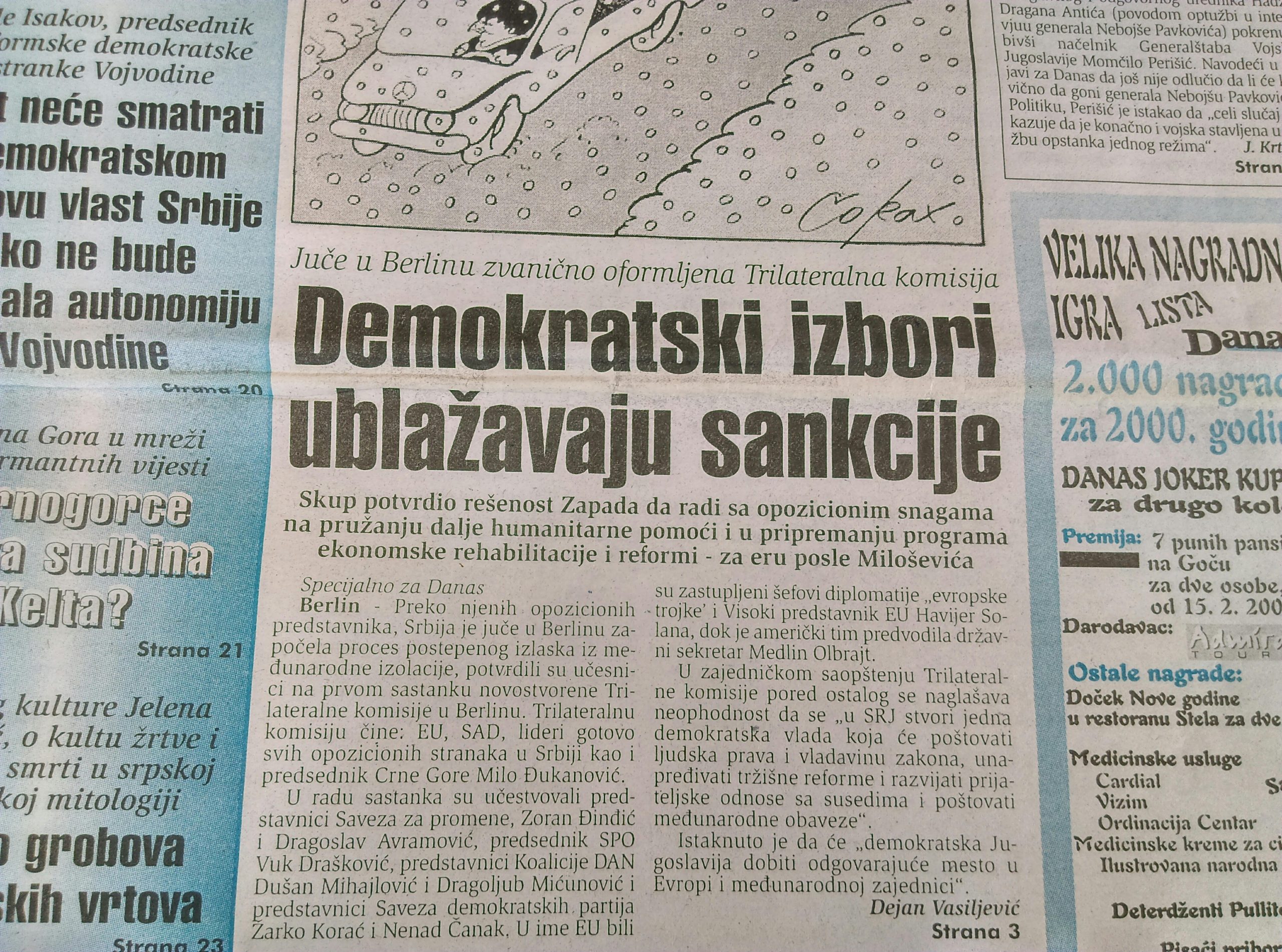 Kako je međunarodna zajednica pre 20 godina "gurala" opoziciju na izbore? 1