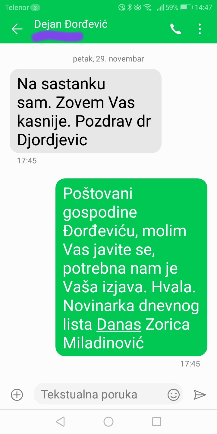 Novinarka Danasa: Đorđević je odgovorio na pitanja, postoje dokazi (FOTO) 5