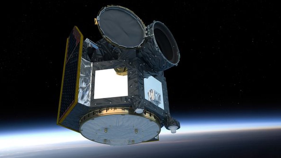 Artist's impression of the Cheops telescope