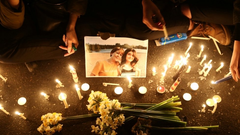 Vigils were held in Tehran on Saturday for the victims of the crash