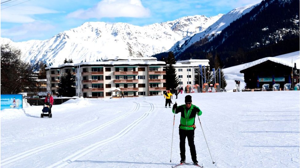 For most of the year Davos is a ski resort