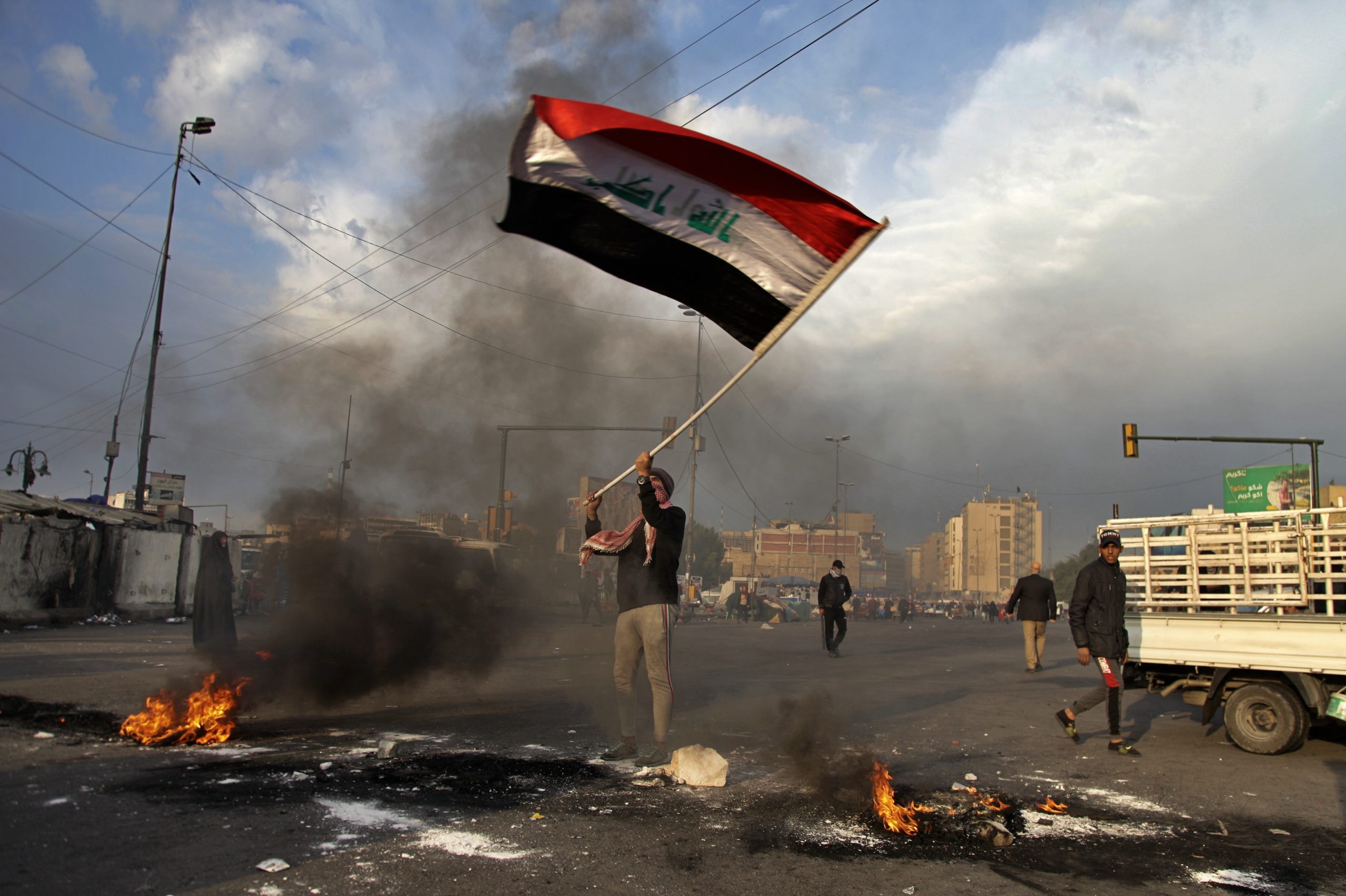 Irački antivladini demonstranti protestovali zbog napada Irana 1