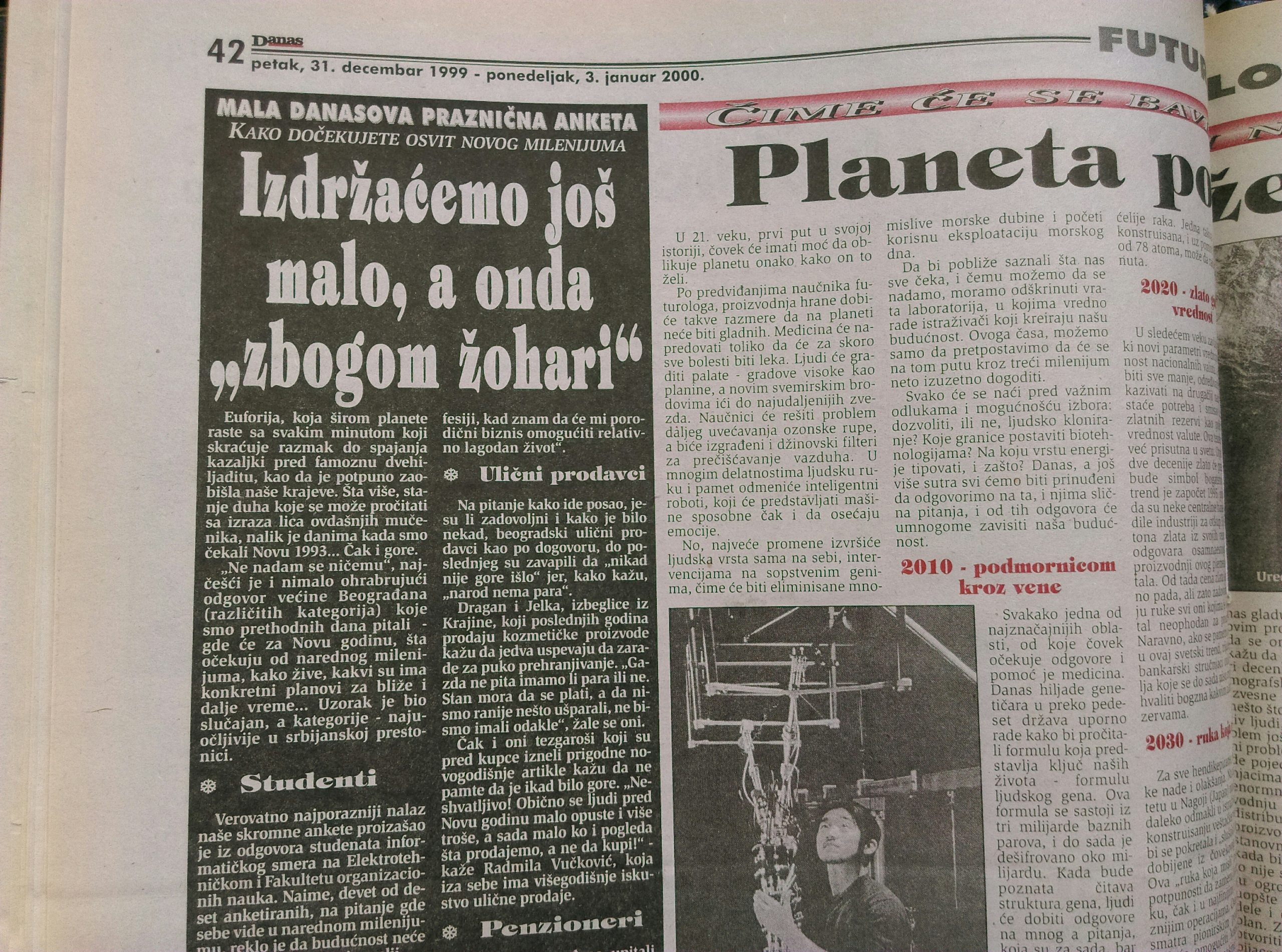 Kakva su bila novogodišnja očekivanja Beograđana pre dve decenije? 1