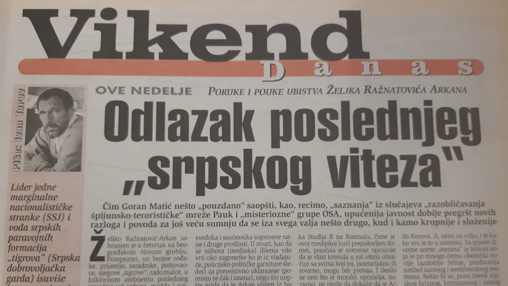 Svetski mediji se pre 20 godina pitali da li je beogradska vlast ubila Arkana 1