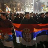 Ispred Crkve Svetog Marka skup podrške vernicima SPC u Crnoj Gori 14