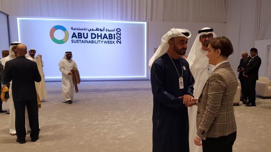 Premijerka Srbije u Abu Dabiju s prestolonaslednikom Al Nahjanom 1